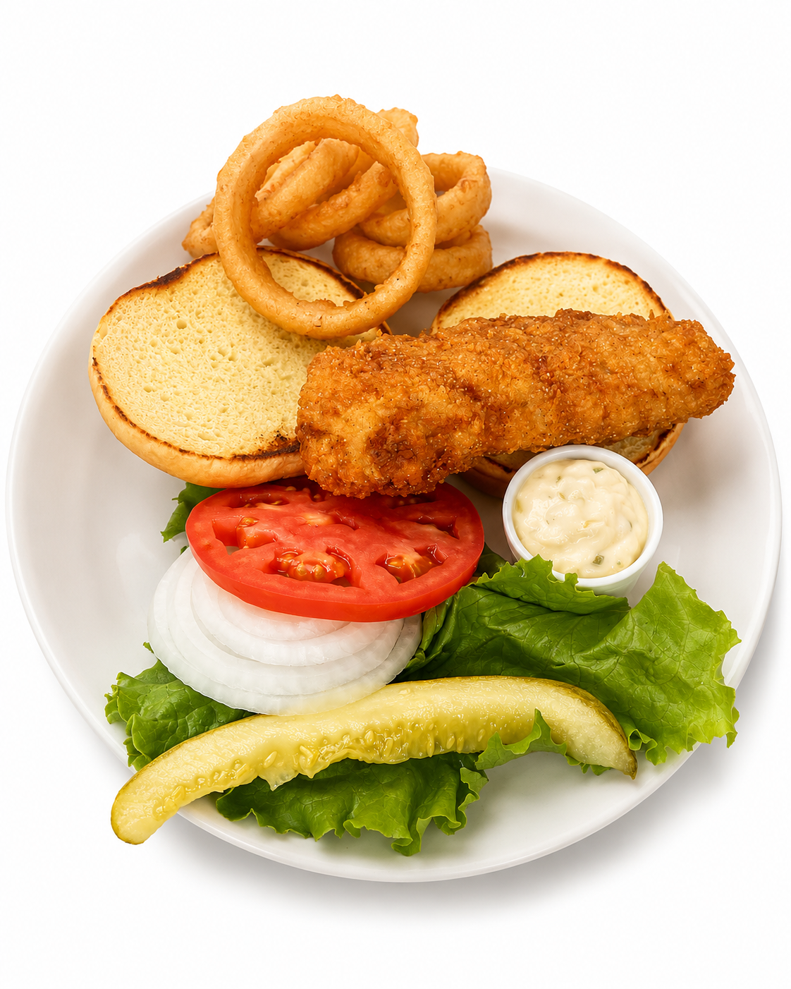 White Cod Fish Sandwich