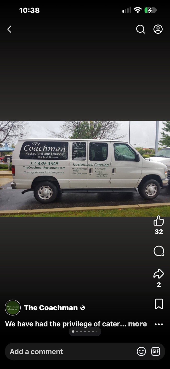 The Coachman custom catering van