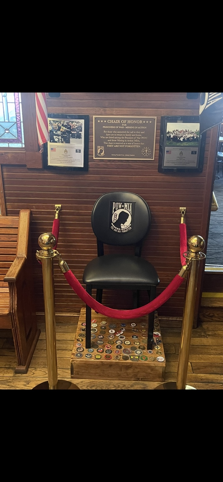 The POW/MIA Chair of Honor at The Coachman