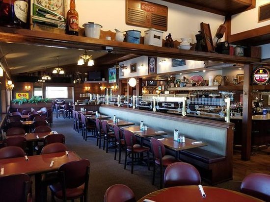 Dining area inside The Coachman Restaurant and Lounge