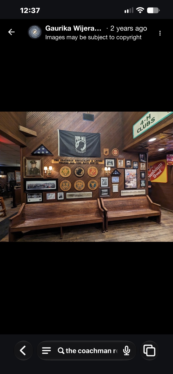 The Coachman’s military tribute wall
